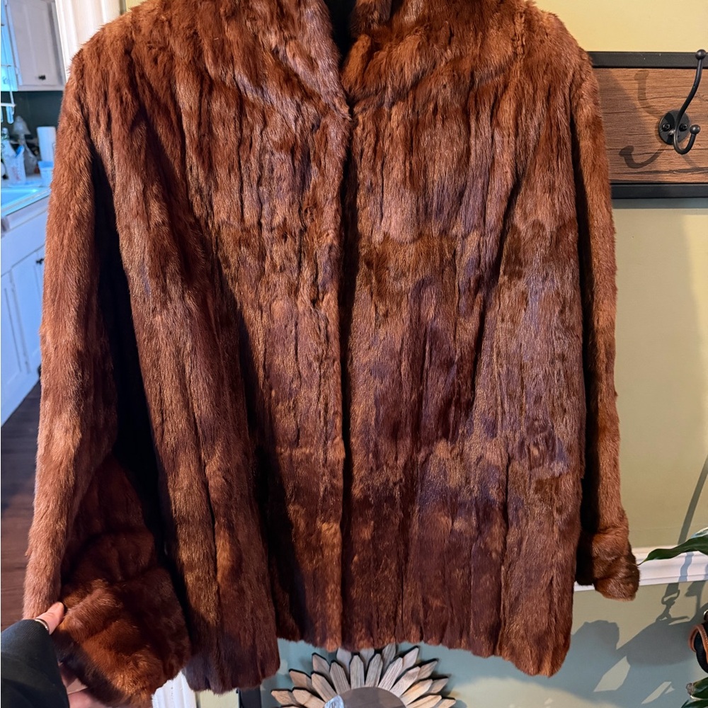 Final Sale!! Bundle! ✨VINTAGE✨ Real Fur (Squirrel/weasel) Coat - Picture 2 of 12